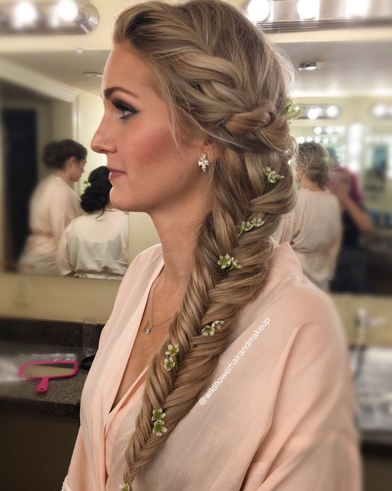 Fishtail braid  Hairstyles For Wedding Guest