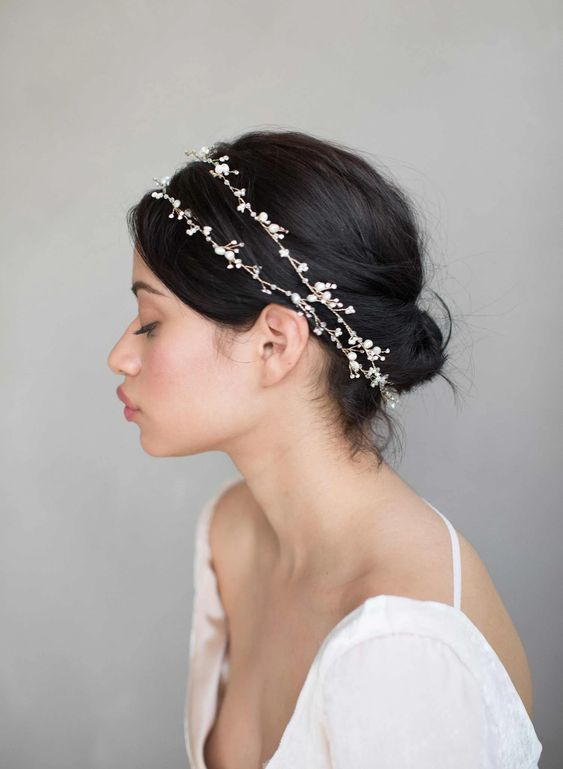 Dainty Hair accessories Hairstyles For Wedding Guest