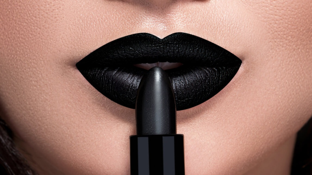 luster charcoal lip Black Lipstick Looks social ornament