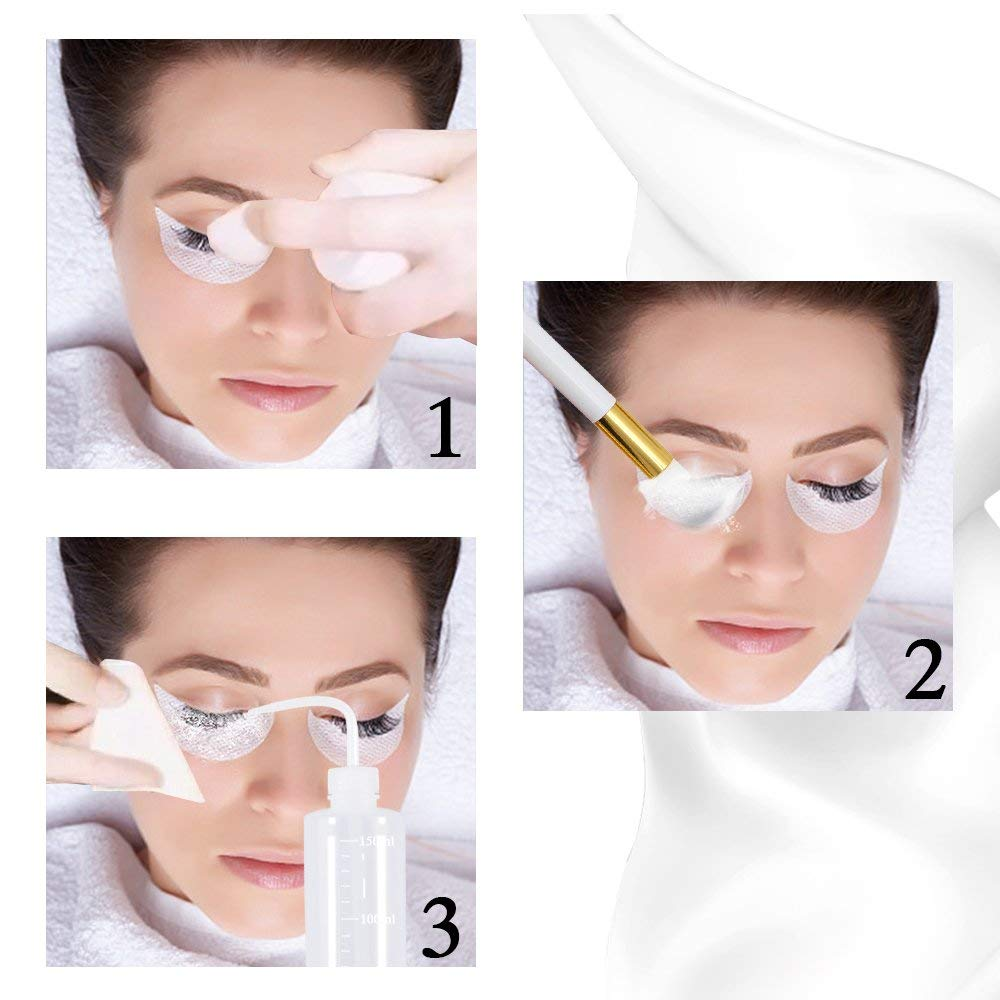 How To Clean Eyelash Extension with  products 
