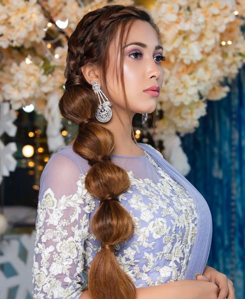 Latest Hairstyles For Sharara Dress