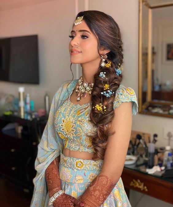 Latest Hairstyles For Sharara Dress