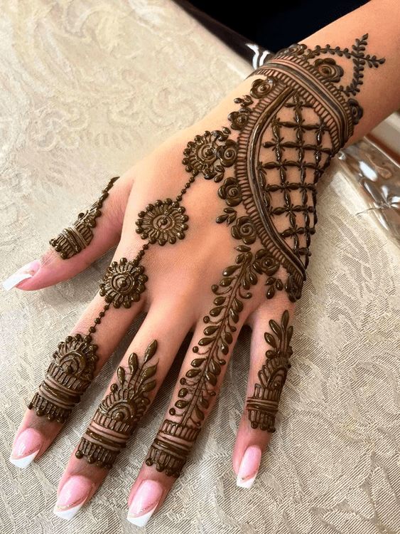 bridal arabic mehndi design