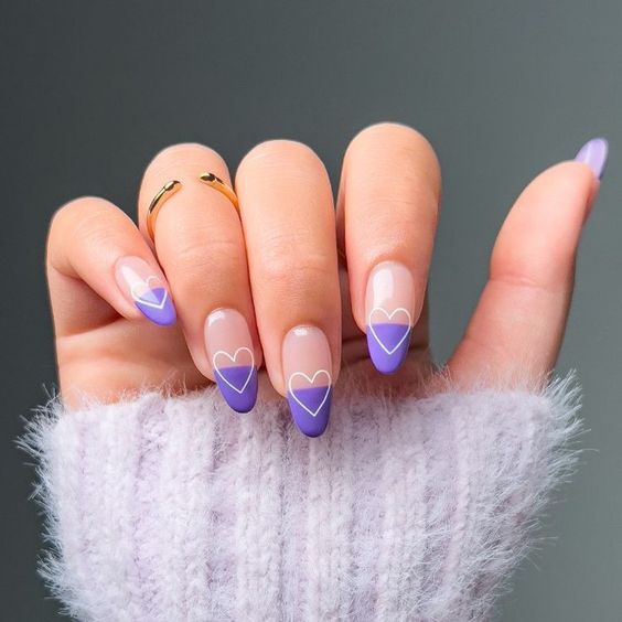 light purple nail designs
