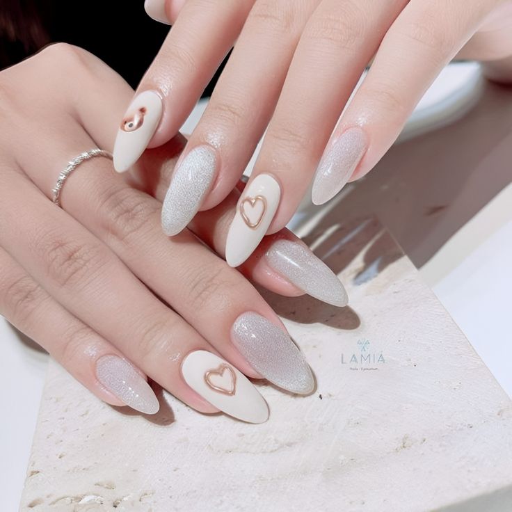 Milky White Nails